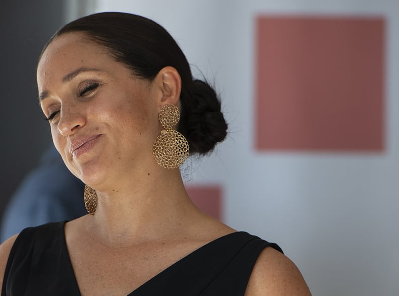 Meghan Markle's Gold Earrings in Cape Town, South Africa