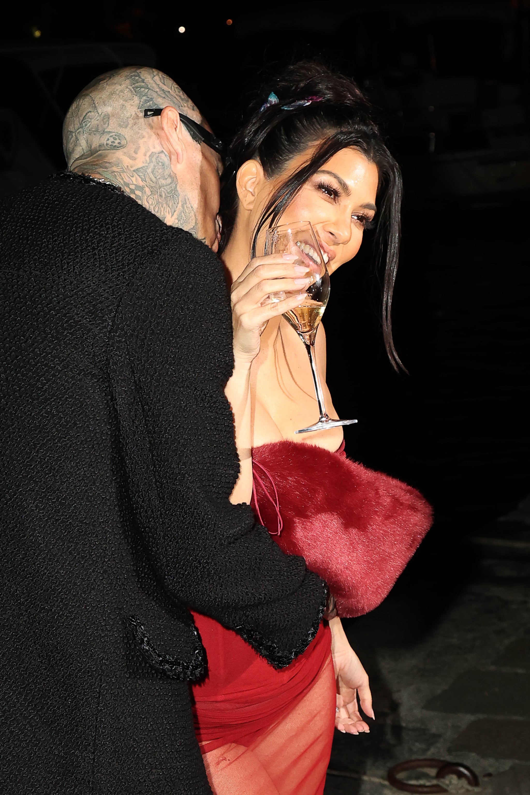Kourtney Kardashian and Travis Barker