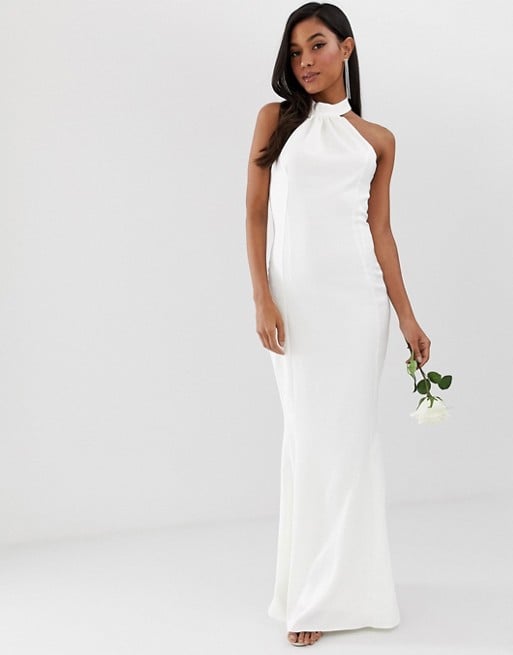 Lipsy Bridal High-Neck Maxi Dress | These Cheap ASOS Wedding Dresses ...