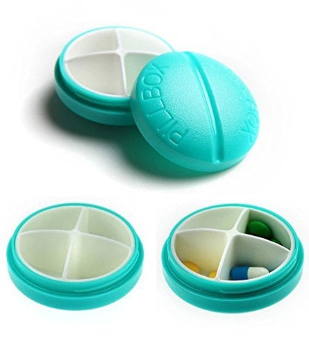 Mini Portable 4 Slots Travel Medical Pill Box ($8)