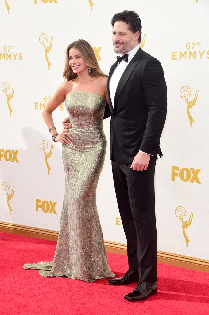 Sofia Vergara and Joe Manganiello at Emmys 2015