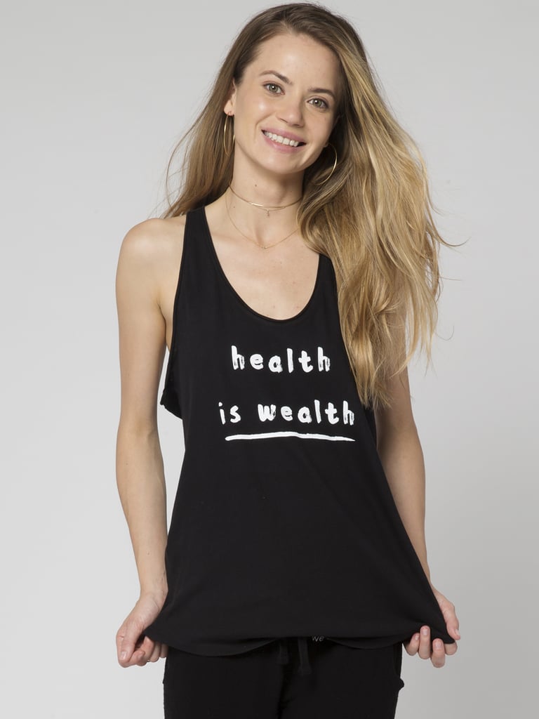Health Is Wealth Boyfriend Tank
