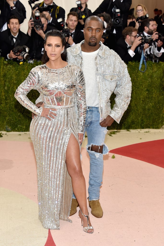 Kim Kardashian and Kanye West at the Met Gala in 2016