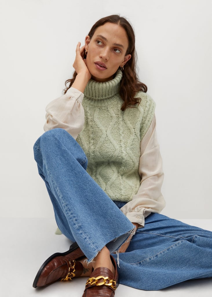 Turtleneck Knitted Vest