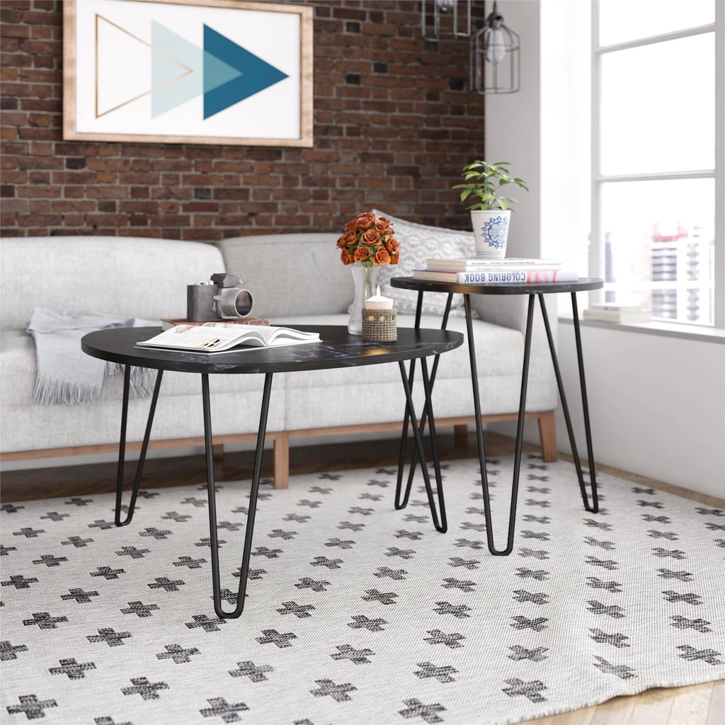 Novogratz Athena Nesting Tables Marble