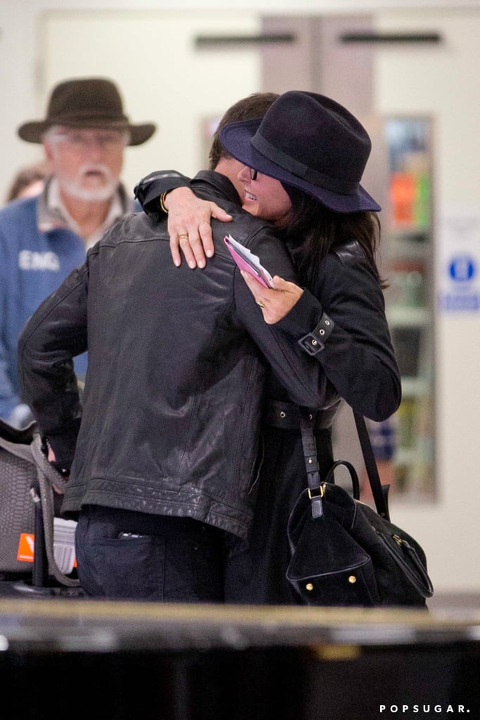 Courteney Cox and Johnny McDaid Kissing April 2016