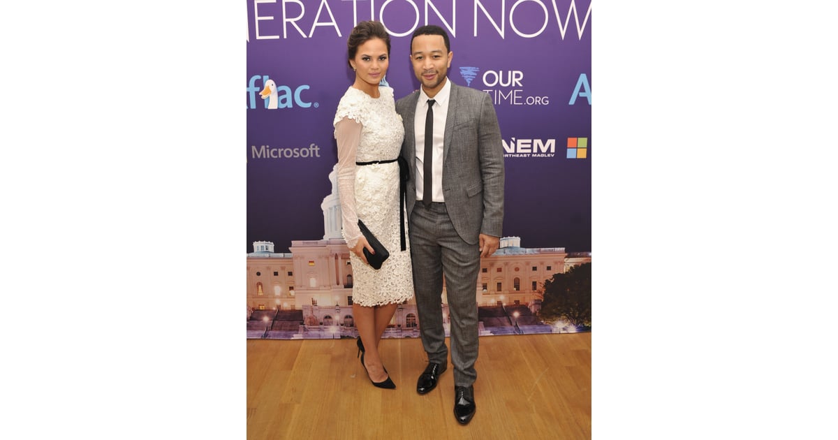 John Legend And Fiance Chrissy Teigen Stopped By The Inaugural Youth Beyonce Eva Longoria And More Stars Celebrate Inauguration Weekend Popsugar Celebrity Photo 48