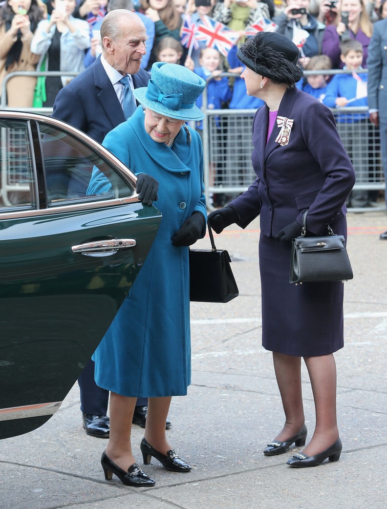 Queen Elizabeth II Closing Her Door in 2014