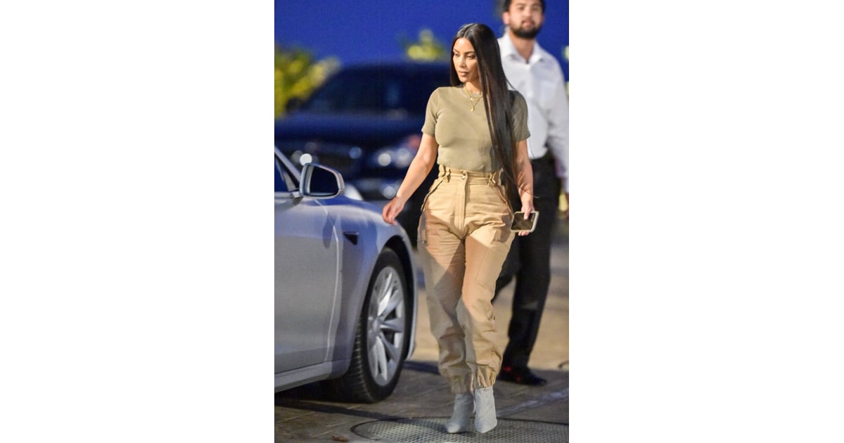 Kim Kardashian Cargo Pants 2018 POPSUGAR Fashion UK Photo 7
