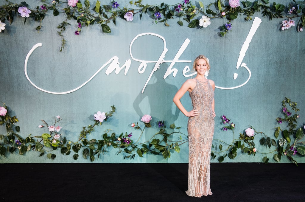 Jennifer Lawrence Mother Premiere Versace Dress