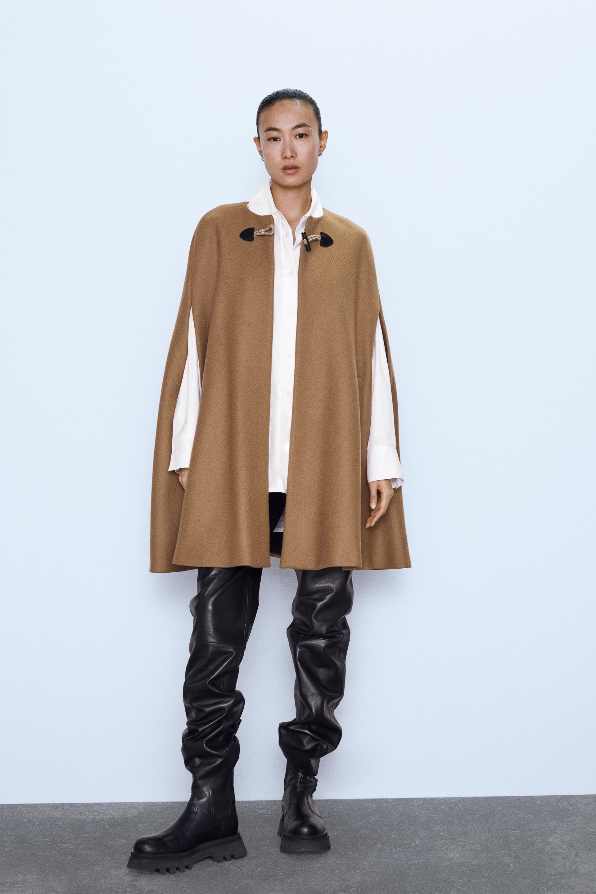 cape coat zara