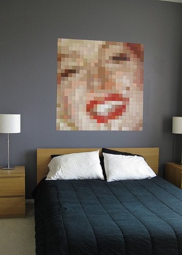 Paint Chip Pixelated Paintings