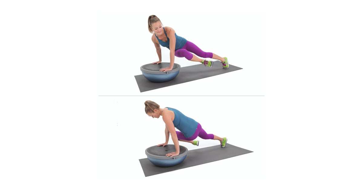 Twisted BOSU Plank | 20 Best Oblique Exercises | POPSUGAR Fitness Photo 5