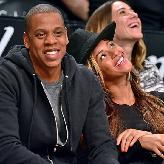 Beyonce and Jay Z at Brooklyn Nets Game 2015