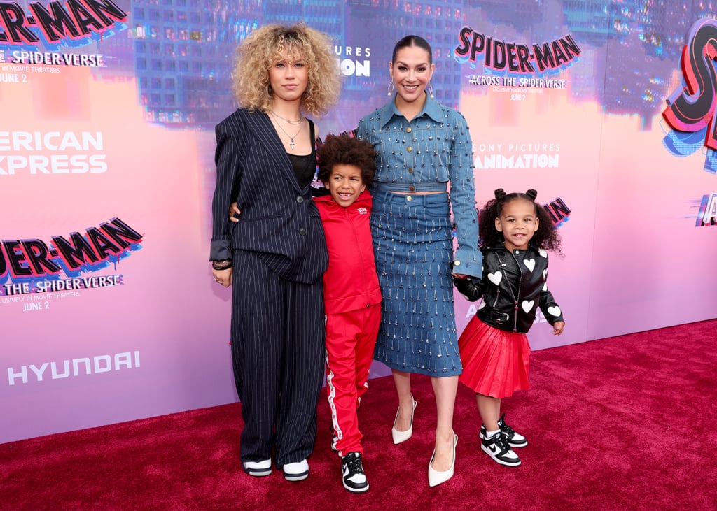 Allison Holker's Kids at Spider-Man: Across the Spider-Verse