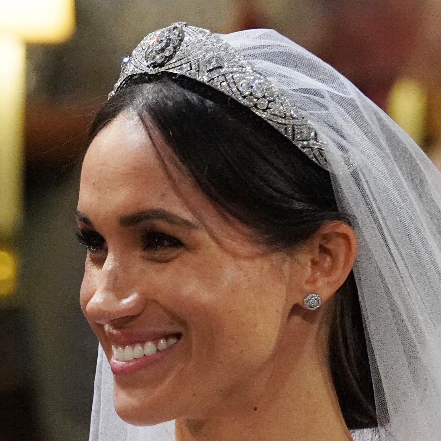 Meghan Markle Wedding Tiara Popsugar Fashion Middle East