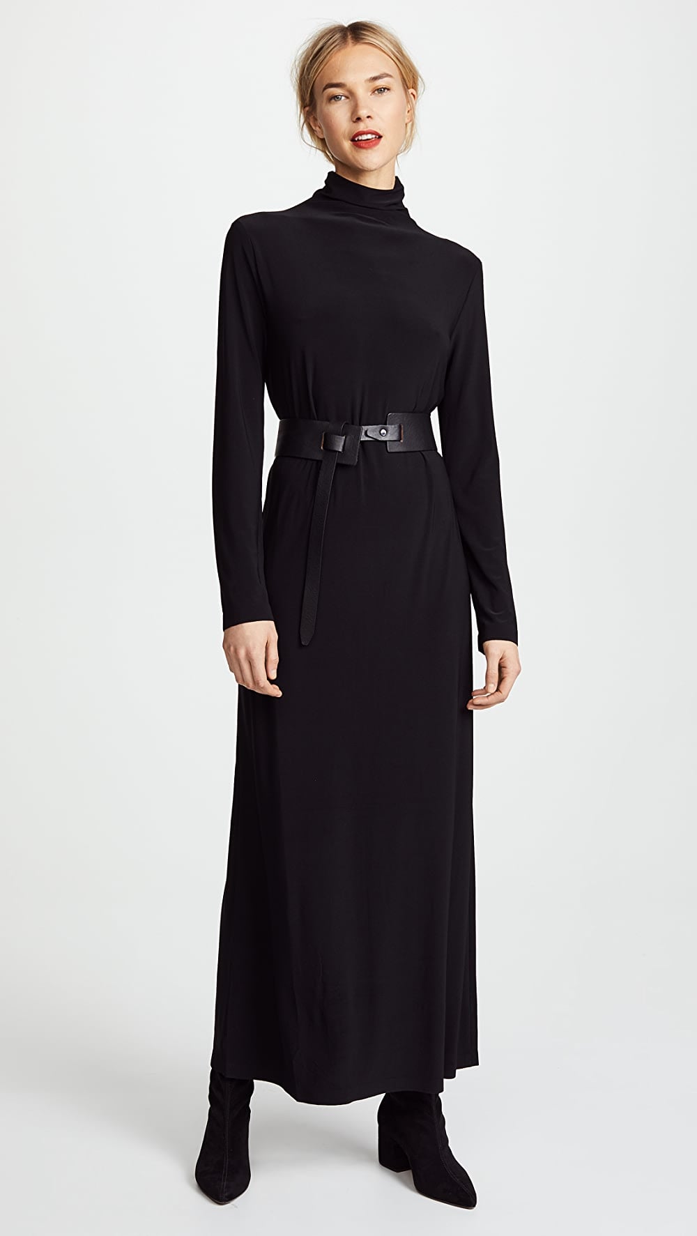 Maxi dress top with turtleneck