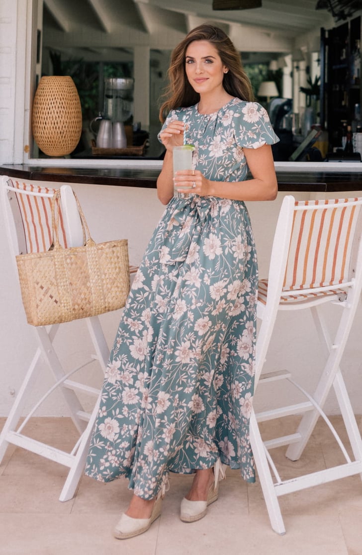 Gal Meets Glam Collection Shannon Pleat Neck Maxi Dress 17