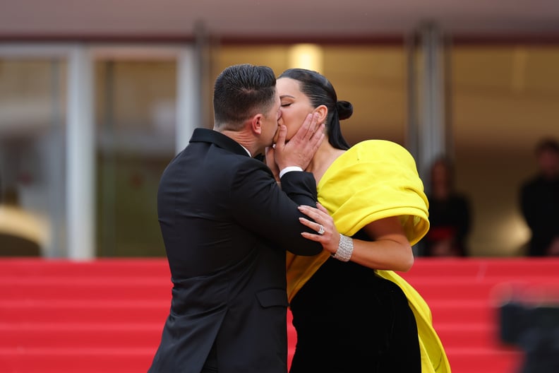 Adriana Lima and Andre Lemmers at the 2023 Cannes Film Festival