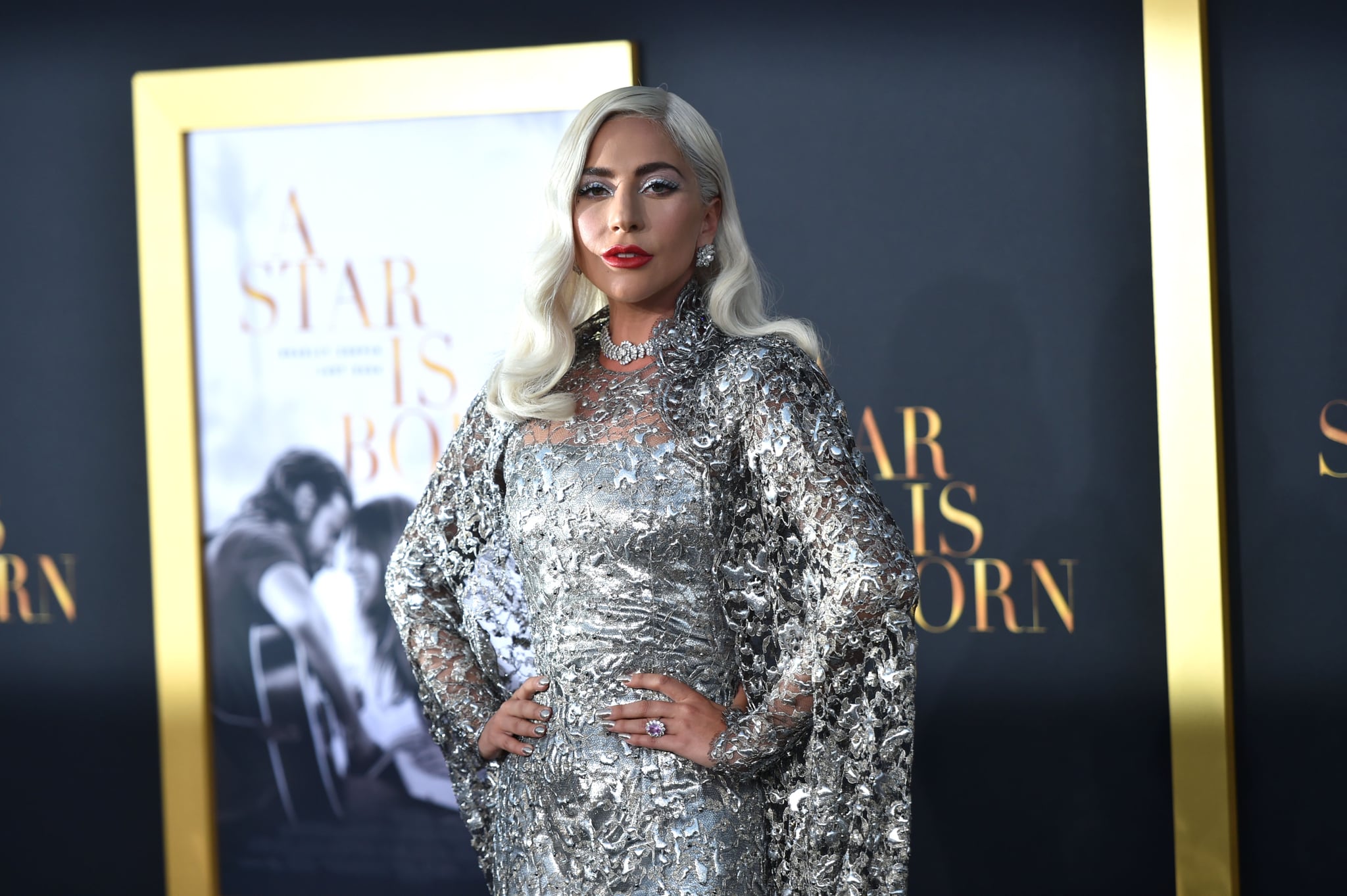 LOS ANGELES, CALIFORNIA - SEPTEMBER 24: Lady Gaga arrives at the Premiere Of Warner Bros. Pictures' 'A Star Is Born' at The Shrine Auditorium on September 24, 2018 in Los Angeles, California. (Photo by Neilson Barnard/Getty Images)