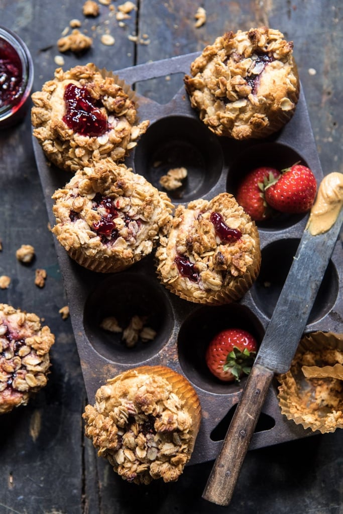 Peanut Butter and Jelly Oat Streusel Muffins