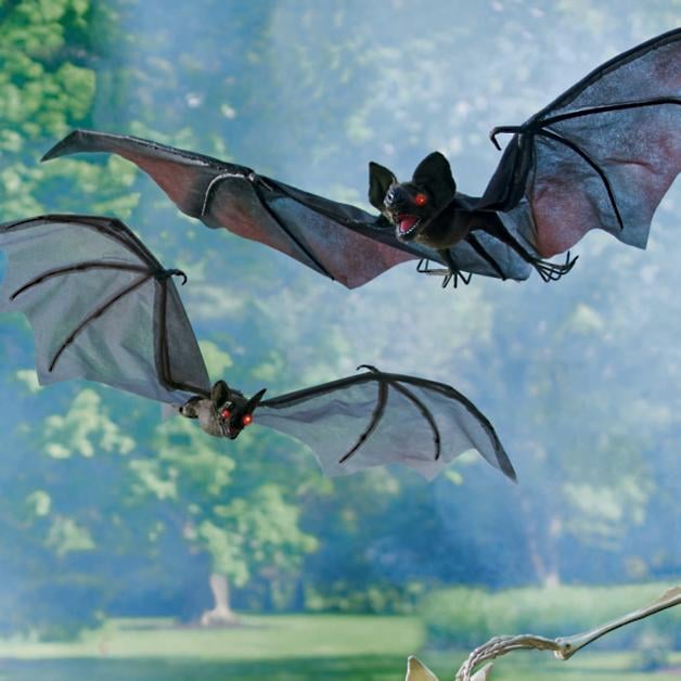 Halloween Bats with Flashing Eyes