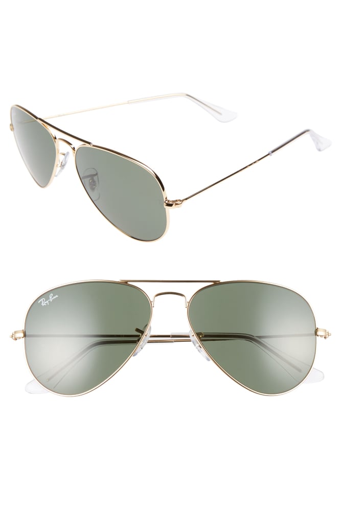 RayBan Small Original Aviator Sunglasses Cute Sunglasses at Nordstrom 2018 POPSUGAR Fashion