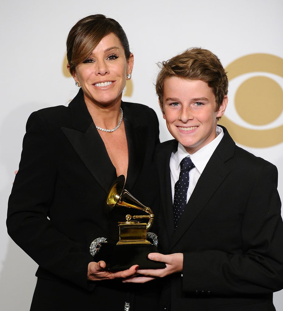 Melissa Rivers and her son, Cooper Endicott, were on hand to accept the Grammy award for best spoken word album on behalf of the late Joan Rivers.