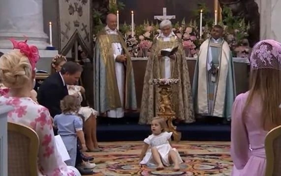 Sweden's Princess Leonore at Sister's Christening