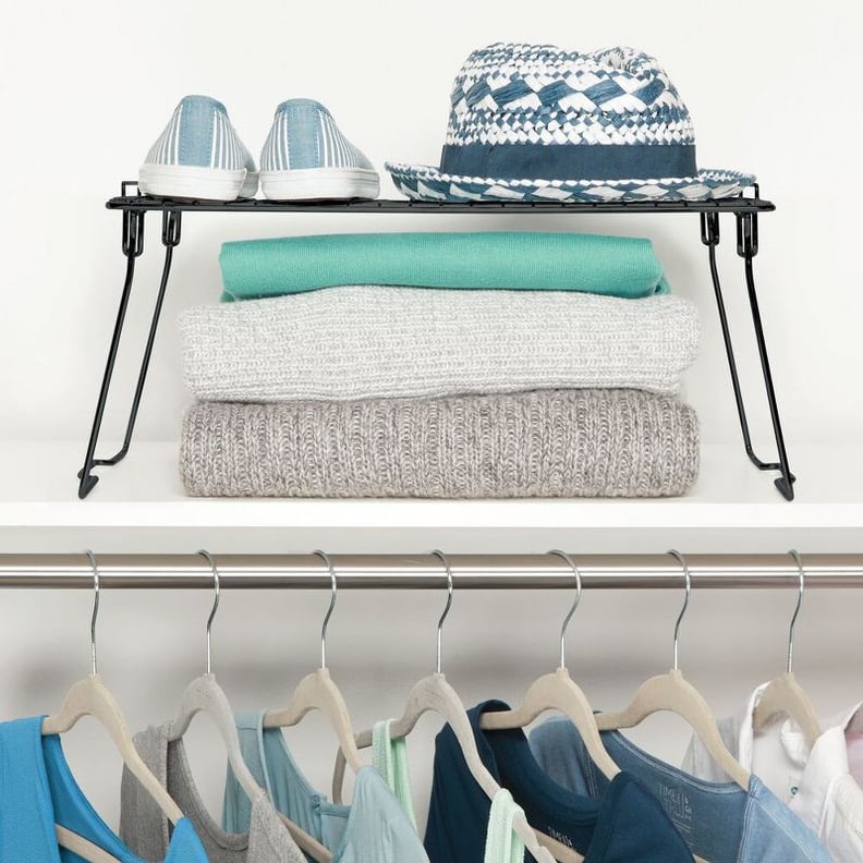 Stackable Shelves: mDesign Metal Stackable Closet Storage Organizer Shelves