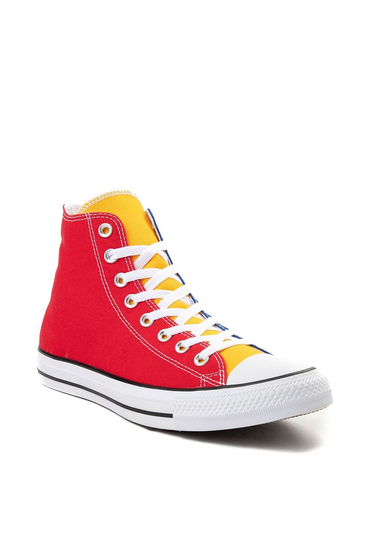 blue red yellow converse