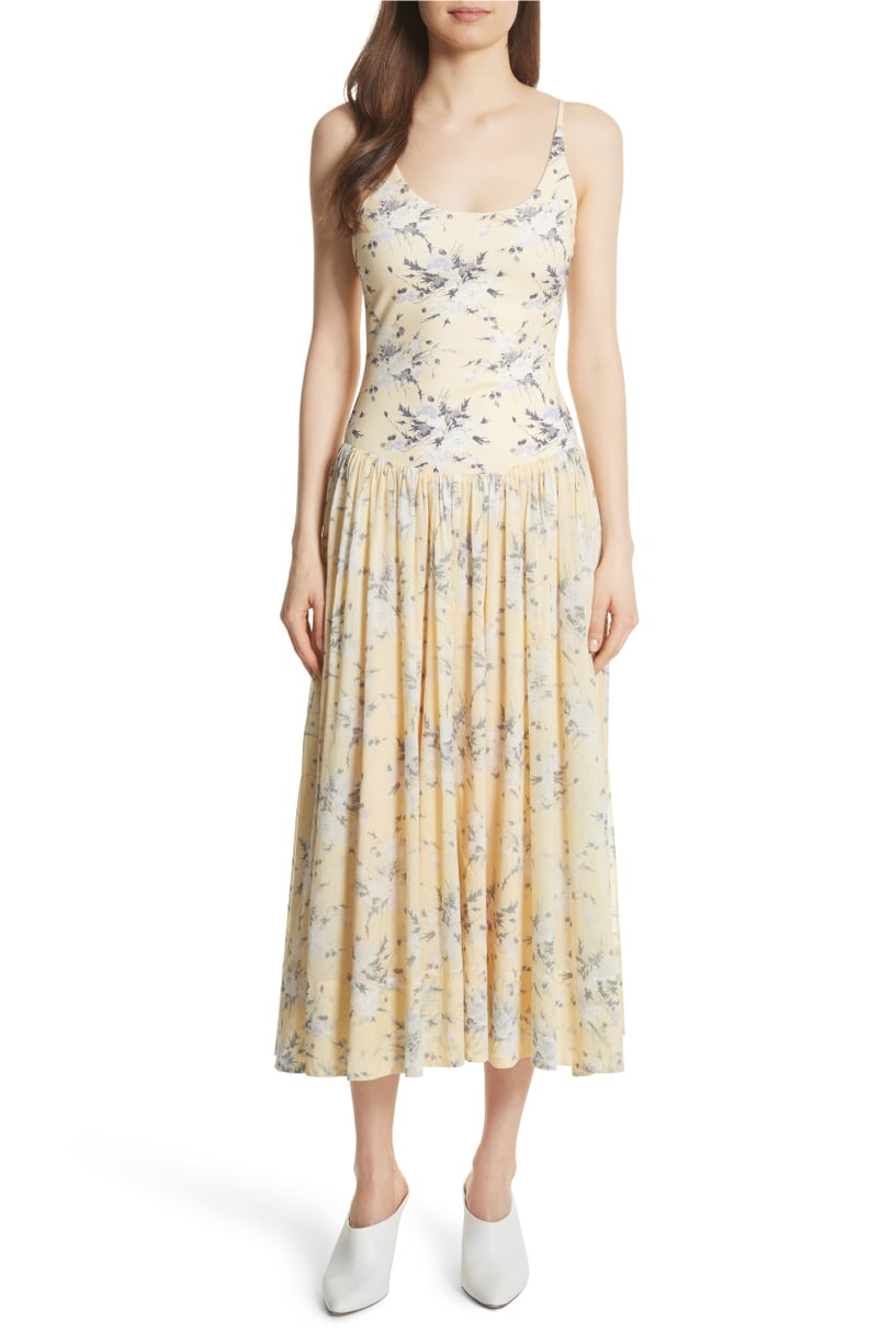 Rebecca Taylor Lemon Rose Jersey Midi Dress