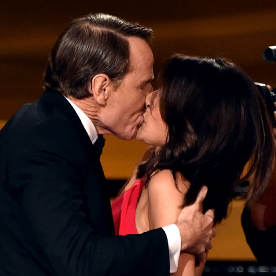 Bryan Cranston Kisses Julia Louis-Dreyfus at the Emmys 2014