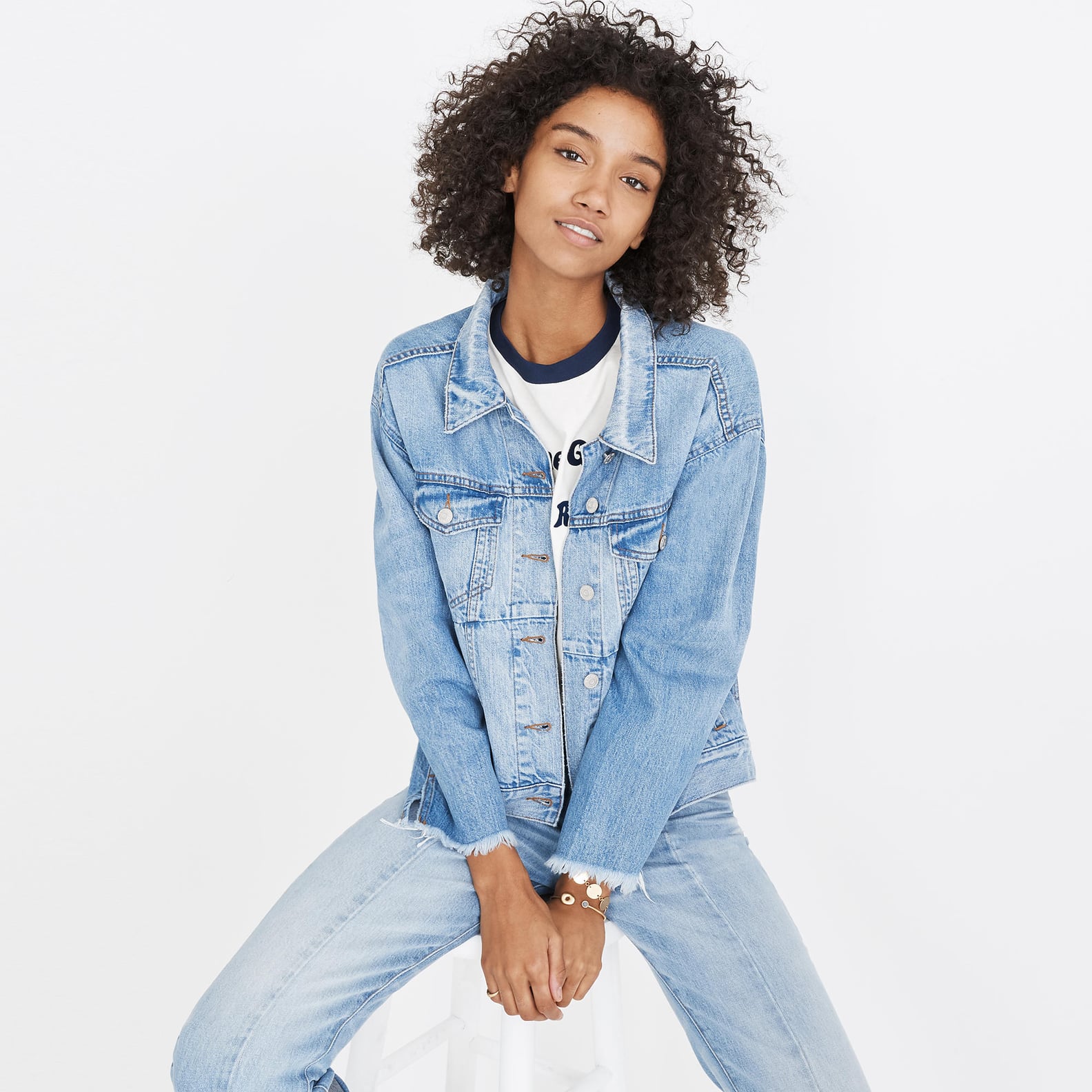 How to Dress Up a Jean Jacket | POPSUGAR Fashion