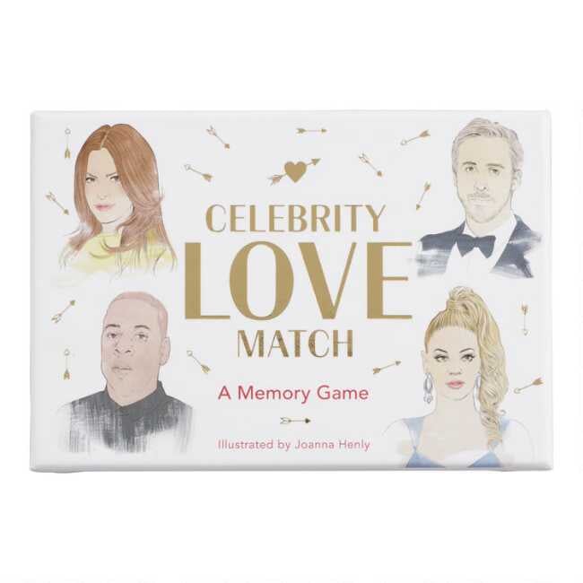 Celebrity Love Match Card Game