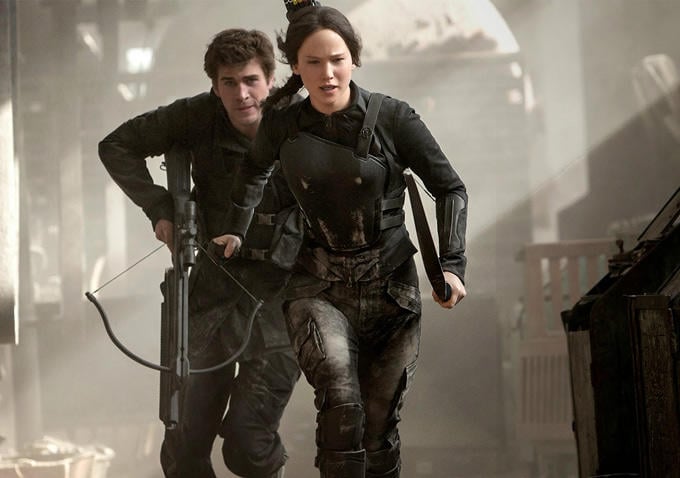 Katniss and Gale head into battle.