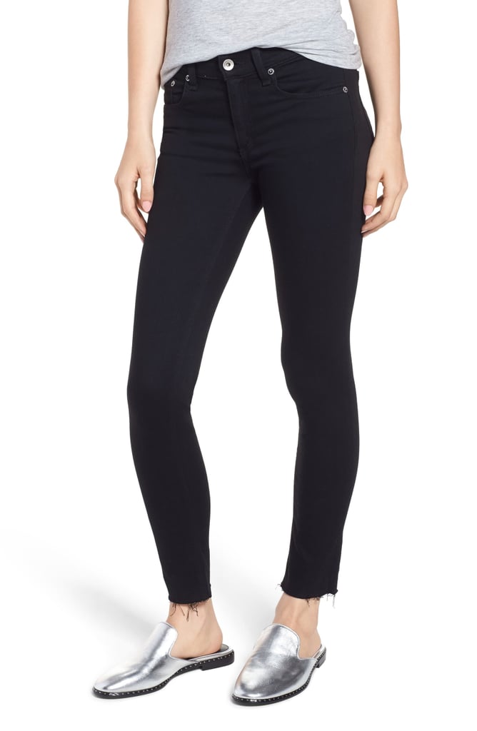 rag & bone Raw Hem Ankle Skinny Jeans