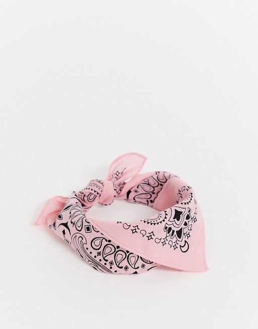 Our Pick: ASOS DESIGN paisley print bandana in pink