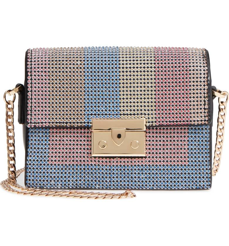 Topshop Rosie Diamante Rainbow Crossbody Bag