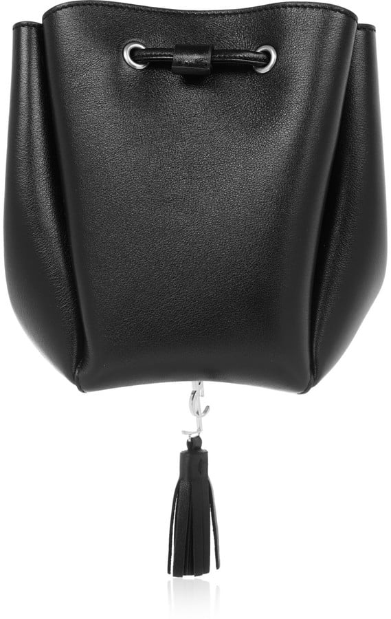 Yves Saint Laurent, Bags, Yves Saint Laurent Monogramme Bourse Mini  Embellished Leather Bucket Bag