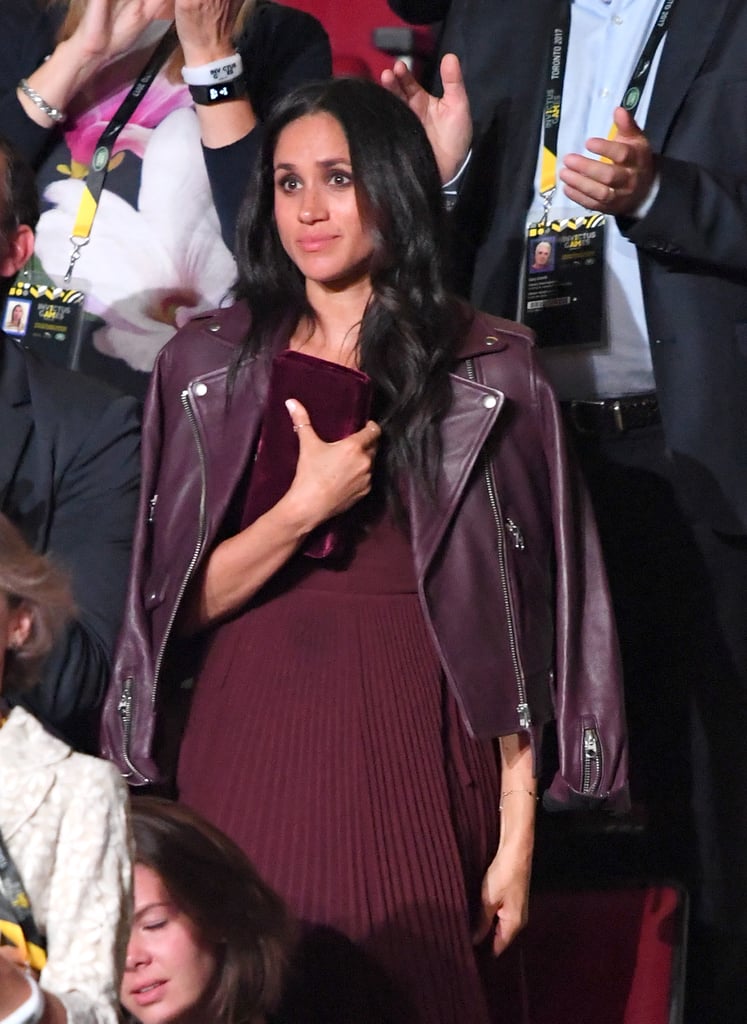 Meghan Wore a Purple Aritzia Dress During the Invictus Games