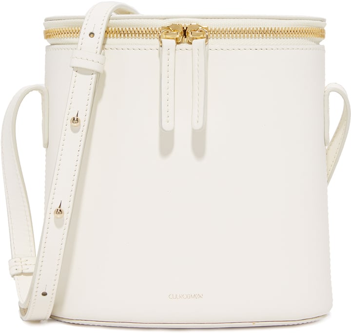 In a crisp white and structured silhouette, this Cuero & Mor mini bucket bag ($495) is a fresh twist on the style you've loved for seasons.