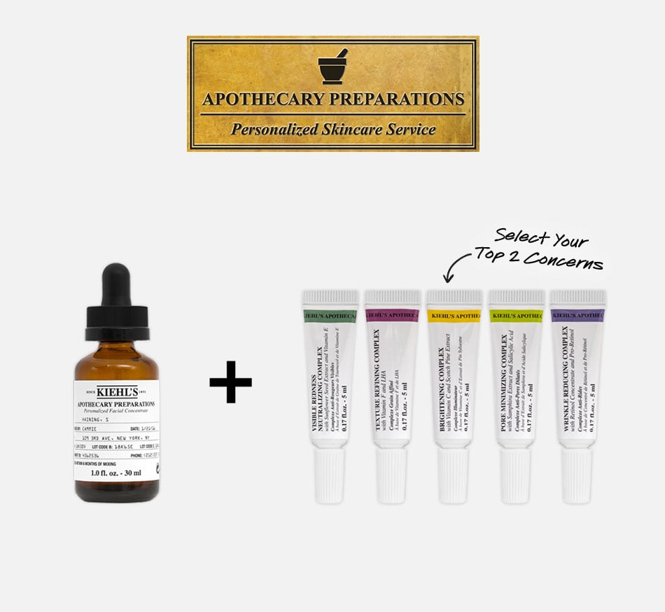 Kiehl's Apothecary Preparations Personalized Facial Skincare Serum