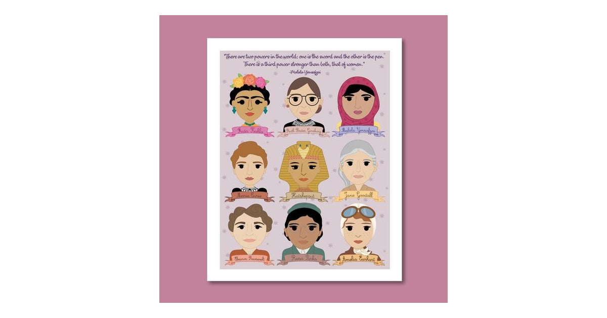 Sheroes Famous Women in History Collection Art Print Famous Women in
