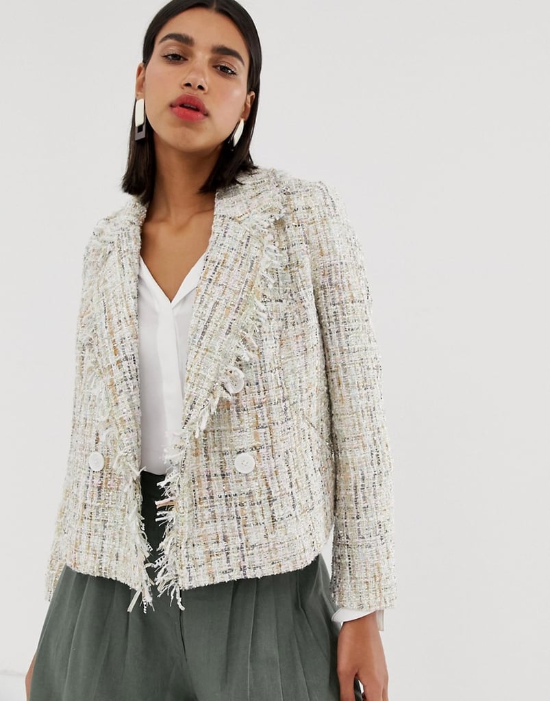 Vero Moda Double Breasted Boucle Jacket