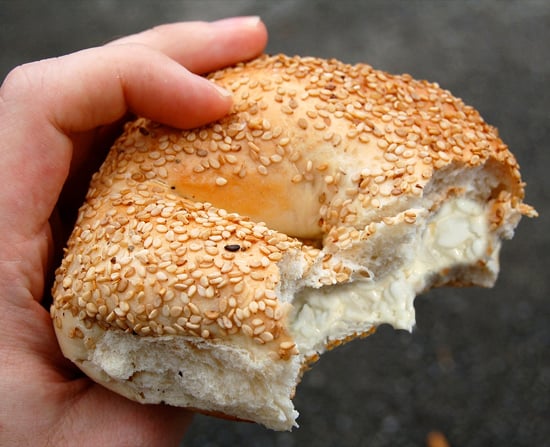 Lunch Cottage Cheese On Your Bagel Instead Of Cream Cheese