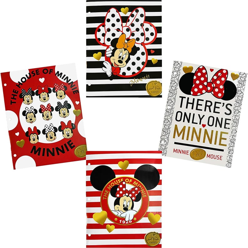 Disney Minnie Mouse 2-Pocket Portfolio Folders (Set of 4)