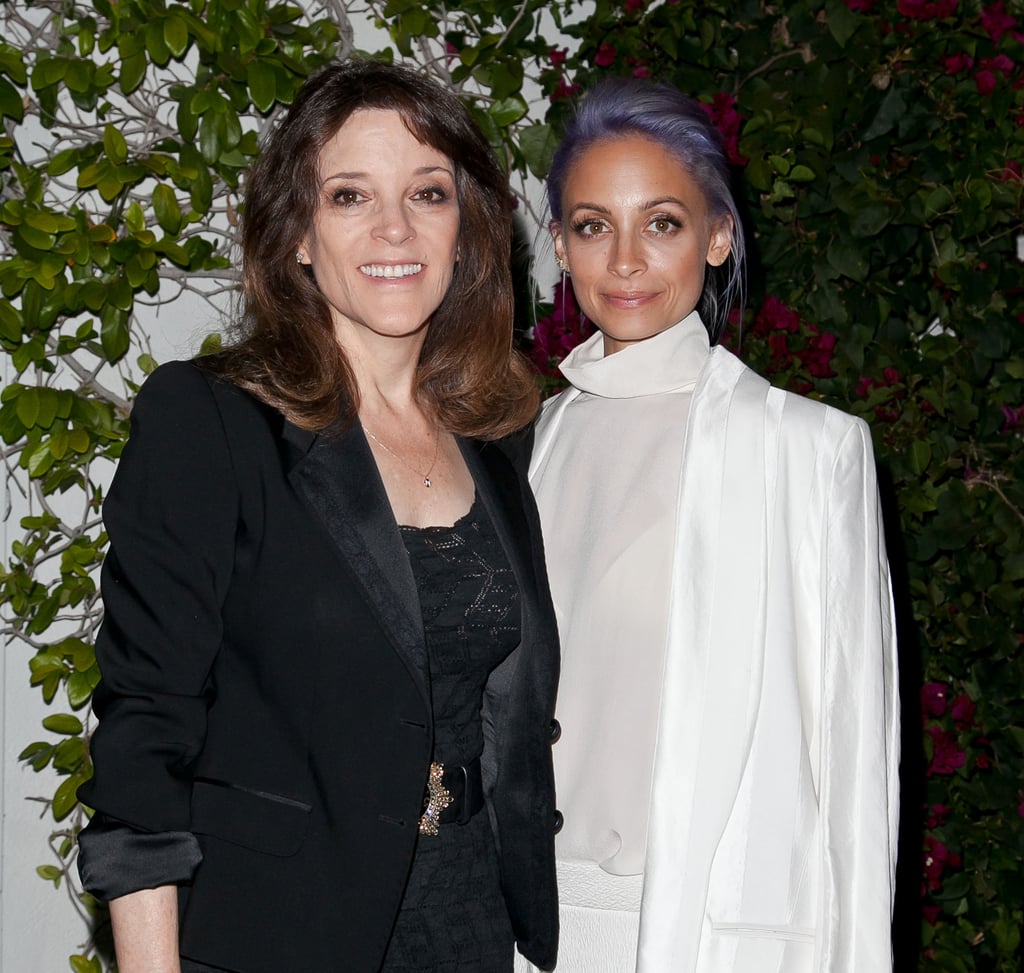 Nicole met with Marianne Williamson at the press event.