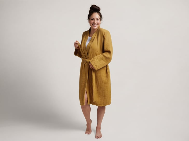 Parachute Cloud Cotton Robe in Amber Best Lightweight Robe
