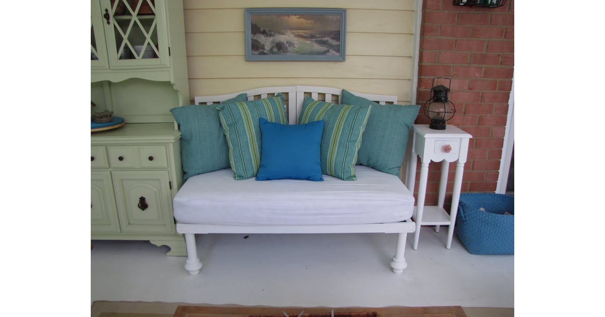 CribTurnedBench How to Reuse Your Crib Mattress POPSUGAR Moms Photo 2